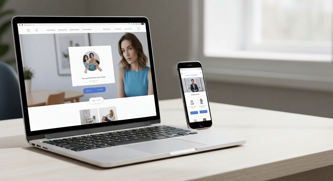 AI Website Builder Interface